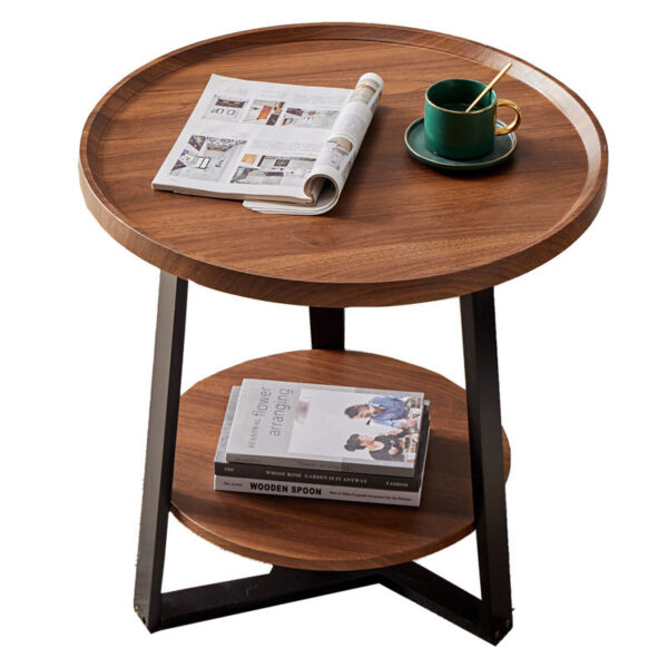 Round Double Layer Side Table - Image 11