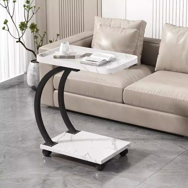Movable Solid Wood End Table - Image 3