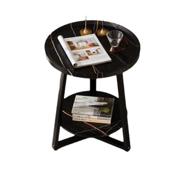 Round Double Layer Side Table - Image 12
