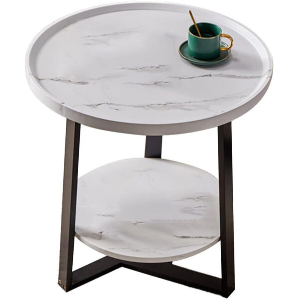 Round Double Layer Side Table - Image 10