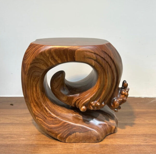 Original solid wood stool base creative coffee table - Image 7