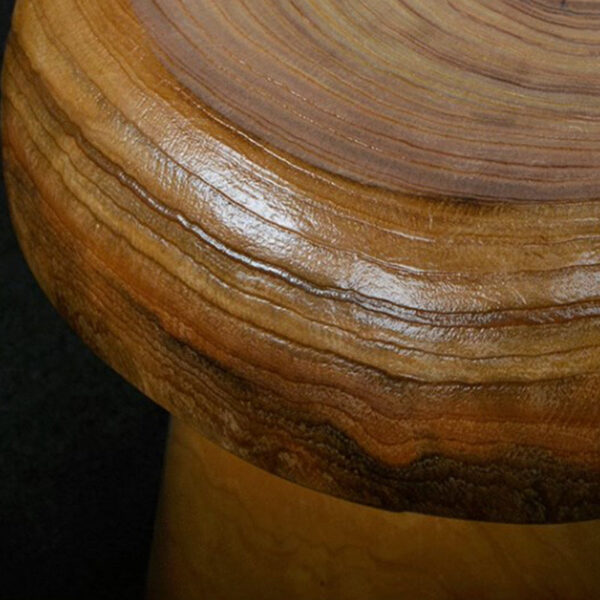 Retro Wooden Mushroom Stool - Image 7