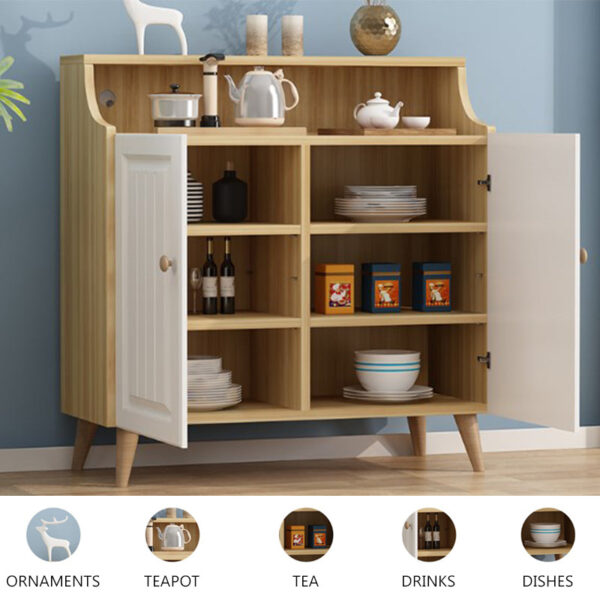 Solid Wood Multilayer Sideboard - Image 3