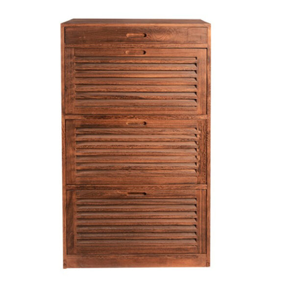 Retro Country Shutter Shoe Cabinet - Image 6