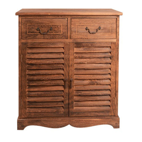 Retro Country Shutter Shoe Cabinet - Image 2