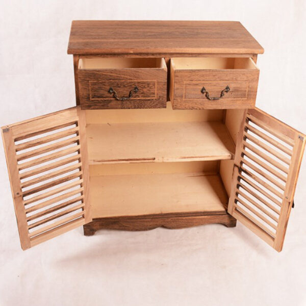 Retro Country Shutter Shoe Cabinet - Image 5