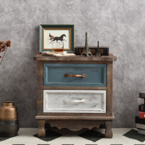 Mediterranean Two Drawer Nightstands