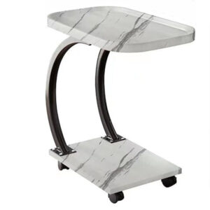 Movable Solid Wood End Table
