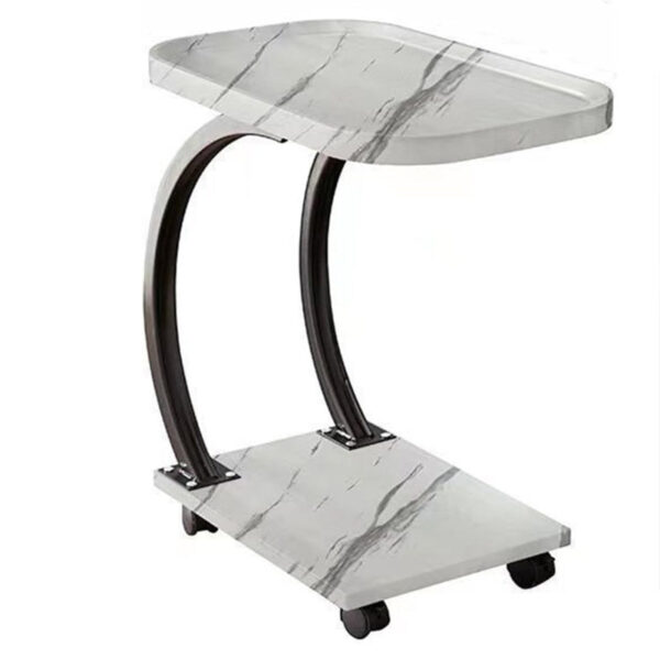 Movable Solid Wood End Table