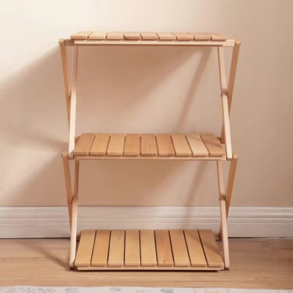 Outdoor camping picnic foldable multi-layer storage rack portable storage table - Image 4
