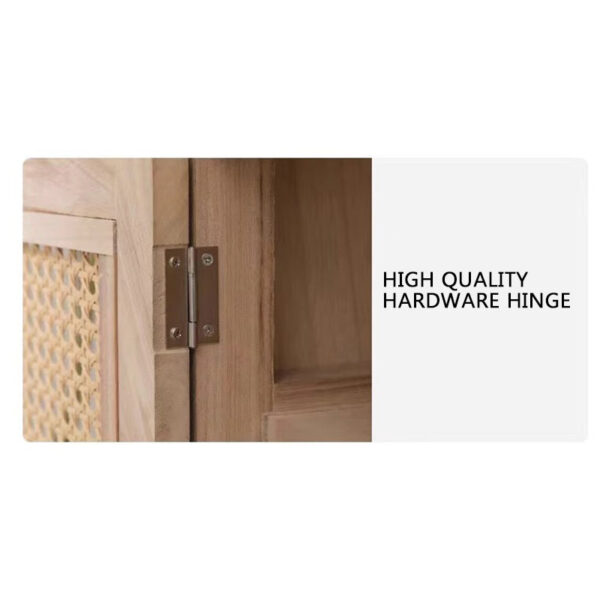 Retro Rattan Storage Cabinet - Image 6