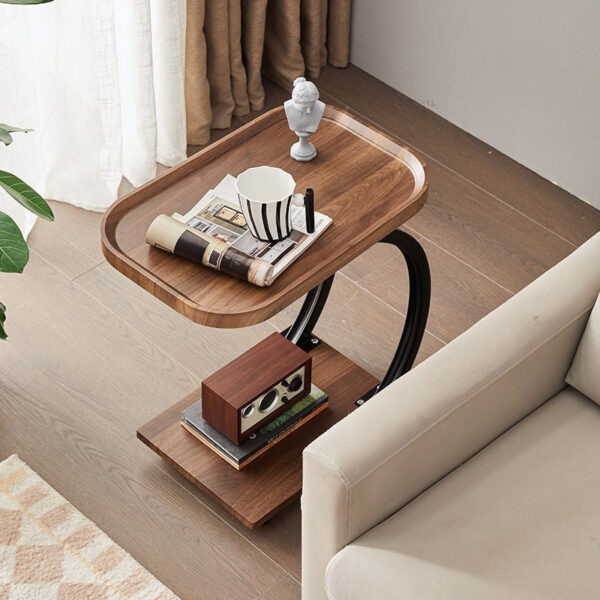 Movable Solid Wood End Table - Image 7