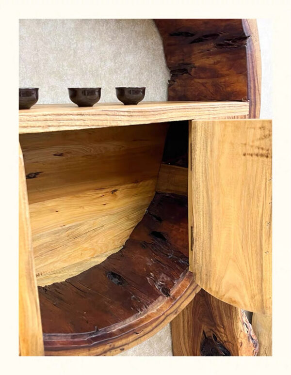 Designer Round Storage Cabinet - Image 5
