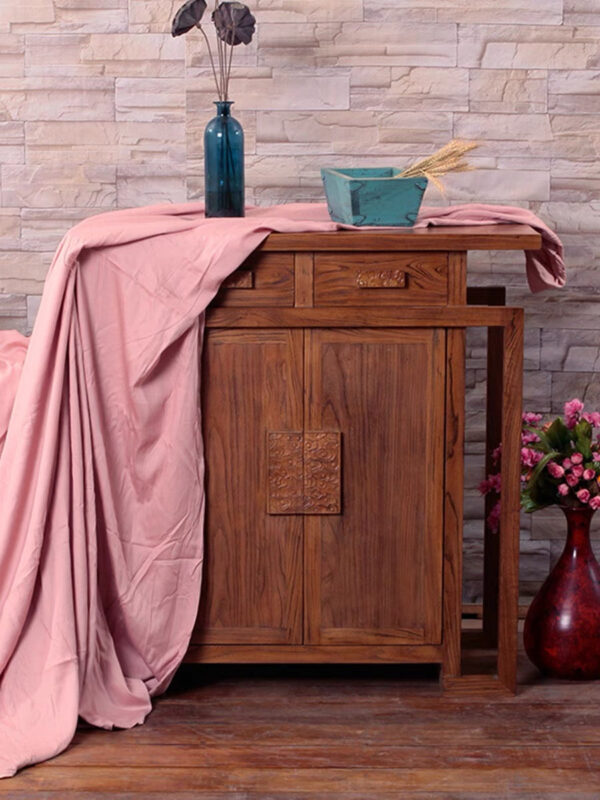 Elm Wood Shoe Cabinet - Image 4