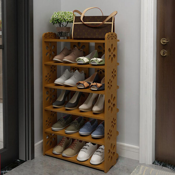 Carved Multi-layer Shoe Cabinet - Image 3