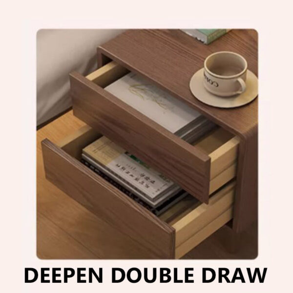 Simple Double Drawer Nightstands - Image 14