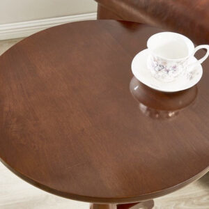 Romantic solid wood small round table
