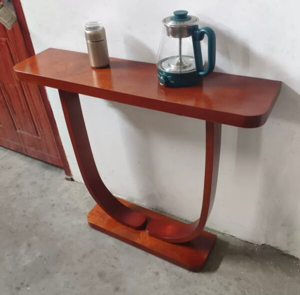 Solid wood porch table against the wall table - Image 5