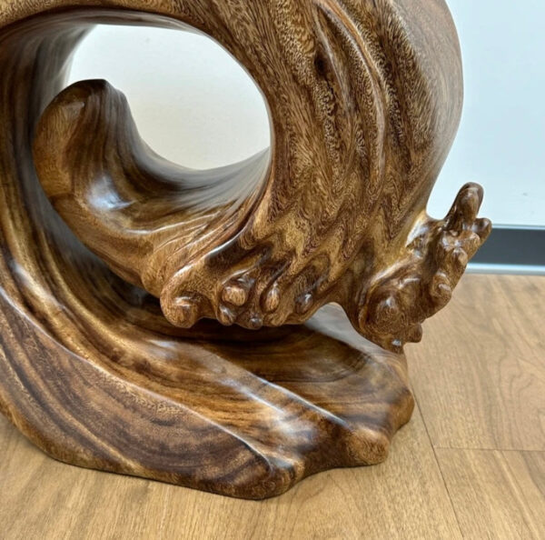 Original solid wood stool base creative coffee table - Image 3