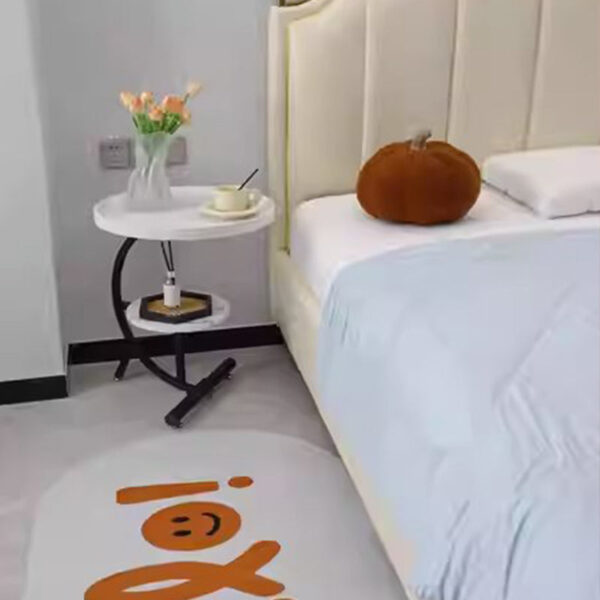 C-Shaped Two-tier Round Side Table - Image 2