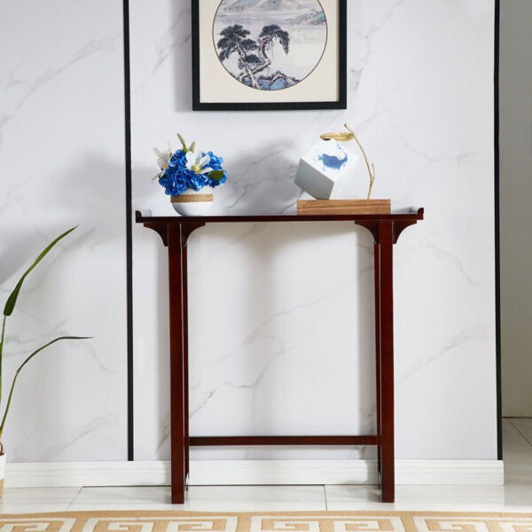 Solid wood porch table