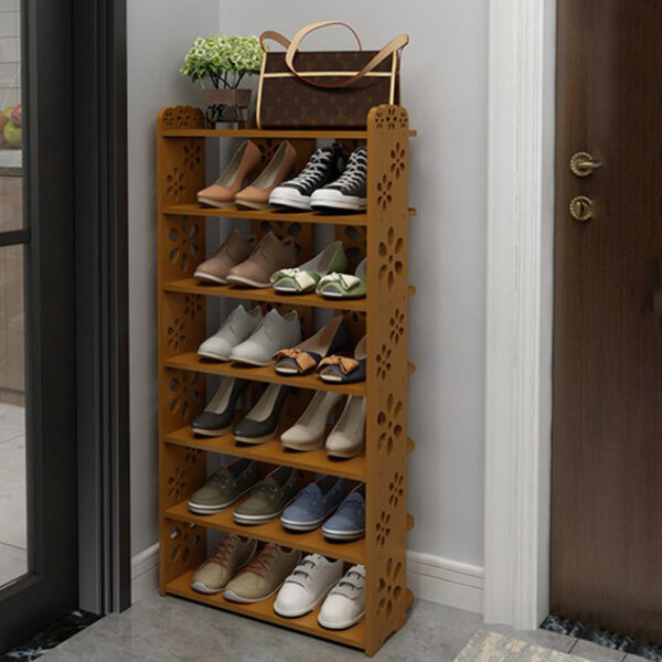 Carved Multi-layer Shoe Cabinet - Image 11