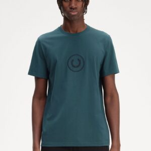 Circle Branding T-Shirt Petrol Blue