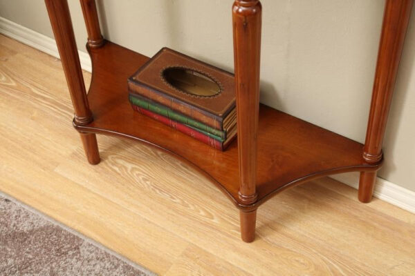 Half round solid wood porch table - Image 3
