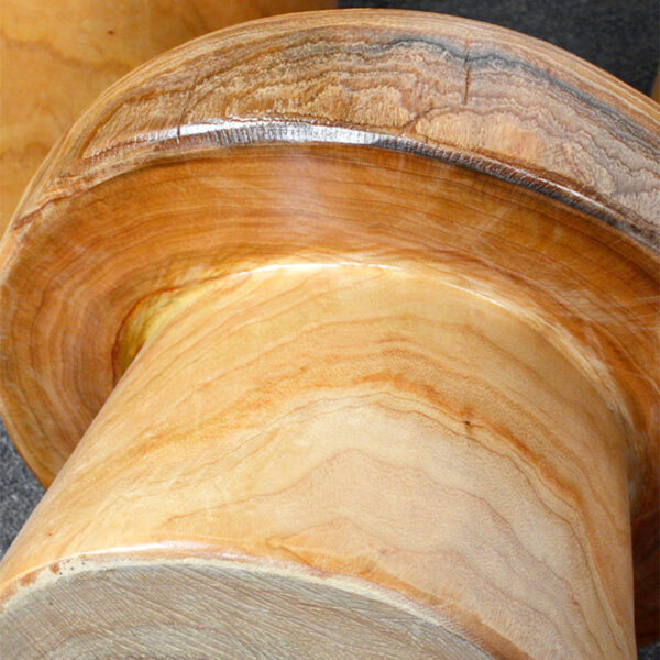 Retro Wooden Mushroom Stool - Image 2