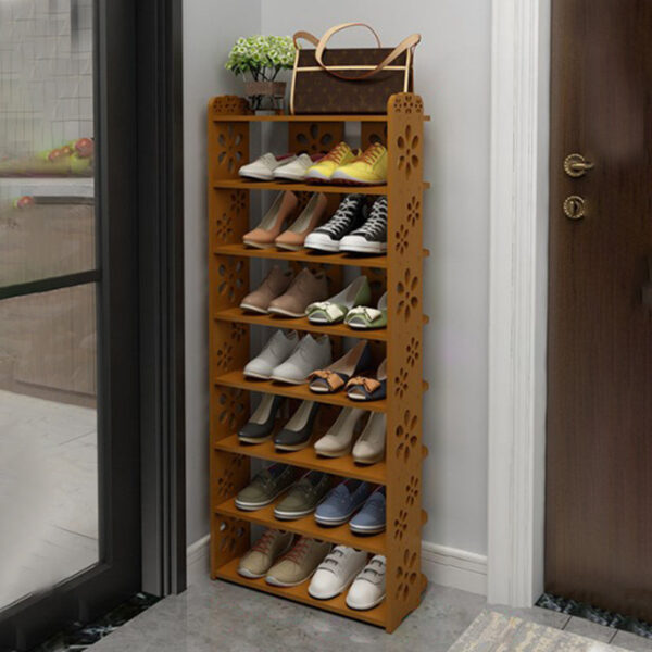 Carved Multi-layer Shoe Cabinet - Image 5