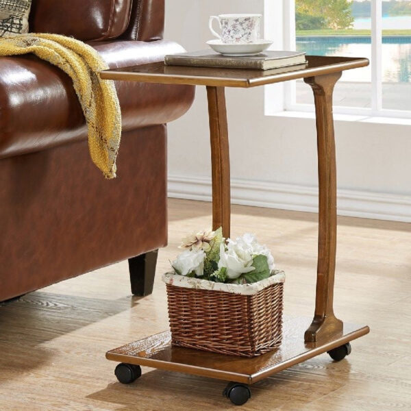 Solid wood sofa side table Removable table - Image 4