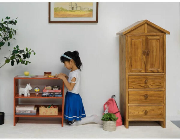 Elm Wood Storage Side Cabinet - Image 5
