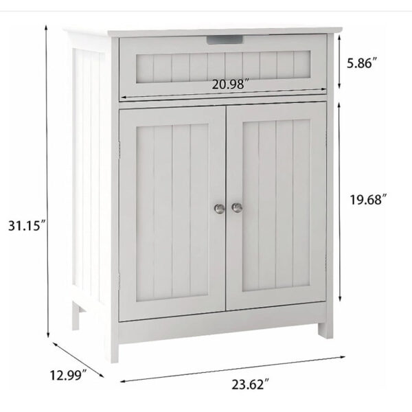 Simple Two Door Bathroom Storage Cabinet - Image 5