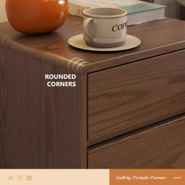 Simple Double Drawer Nightstands - Image 8