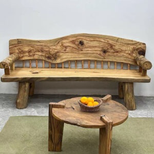 Solid Wood Round Coffee Table