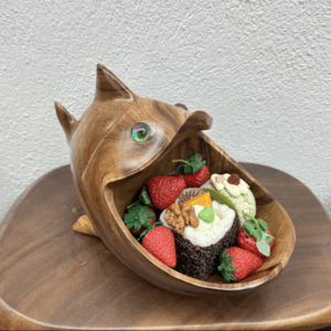 Handcrafted Artistic Wooden Goldfish Candy Box