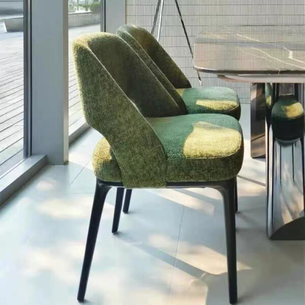 Luxury casual fabric dining chair - Image 7
