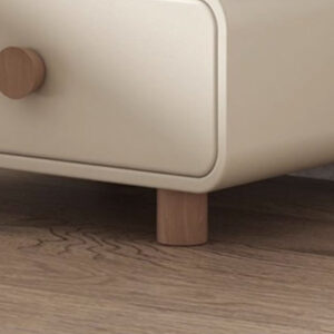 Microfiber Leather Double Drawer Nightstands