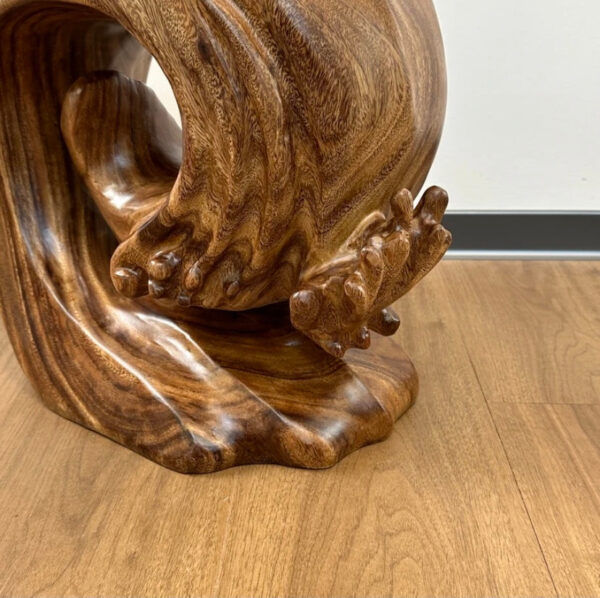 Original solid wood stool base creative coffee table - Image 2