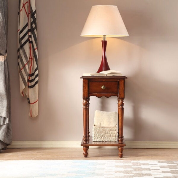 Classic solid wood side table sofa table locker - Image 4