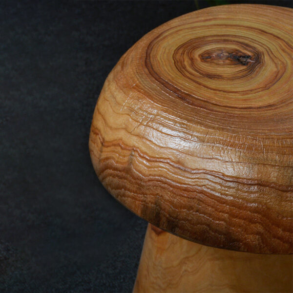 Retro Wooden Mushroom Stool - Image 9