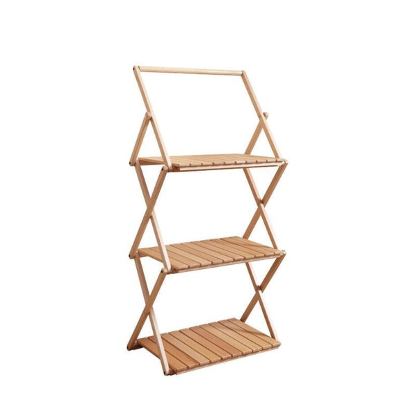 Outdoor camping picnic foldable multi-layer storage rack portable storage table - Image 6