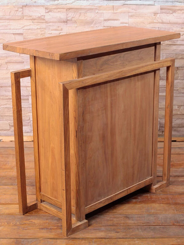 Elm Wood Shoe Cabinet - Image 5
