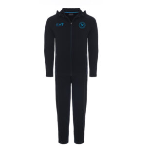 SSC Napoli Navy Blue Interlock Tracksuit with Cap 2023/2024