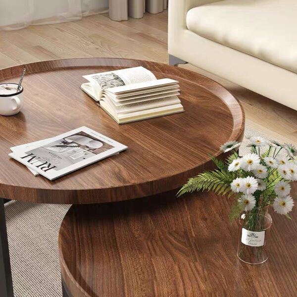 Round modular stackable coffee table set - Image 6