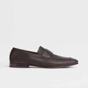 Dark Brown Soft Leather L'Asola Moccasin