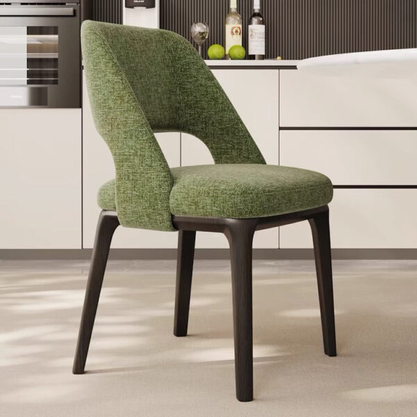 Luxury casual fabric dining chair - Image 8