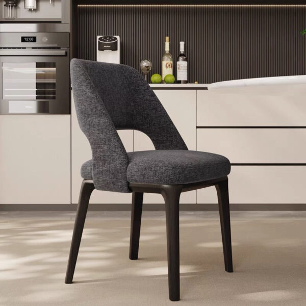 Luxury casual fabric dining chair - Image 2