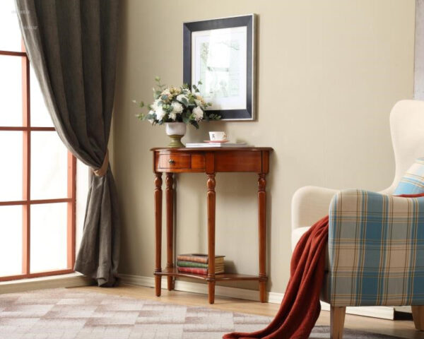 Half solid wood console table - Image 7