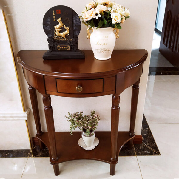 Half solid wood console table - Image 6